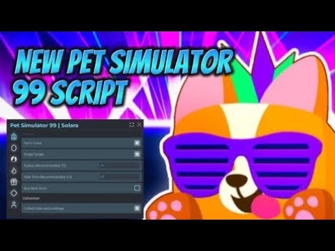 PET SIMULATOR 99 Script Pastebin 2024 UPDATE LUCKY TILES AUTO FARM | HATCH EGG 🐾