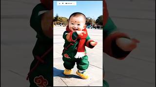 Cute baby funny dance..😅 #ai #aidance #cutebaby #funny #shortsfeed