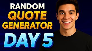 HTML CSS Projects For Beginners | JavaScript Tutorial | HTML CSS Tutorial | Random Quote Generator