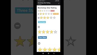 Star rating ⭐✨🌟 project using bootstrap #shortsfeed