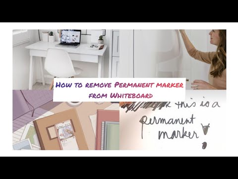 How to Remove permanent marker from Whiteboard | Kimran Sidhu