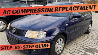 VW Polo 6N 1.9 TDI AC Compressor replacement ALH