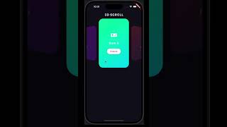 Amazing 3D Scroll in Flutter! 🔥 | Flutter UI Animation #shorts