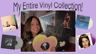 My Entire Vinyl Collection!! *over 100+ records! Taylor, Billie, Gracie, and more!*🎧💿🤍