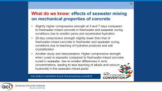 ACI Technical Committee 243 –Seawater Concrete