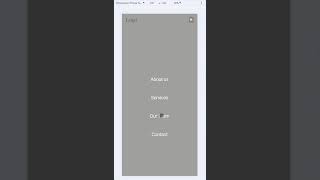 Responsive website - home page - toggle button - responsive menu