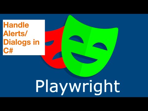 How to HandleAlert in Playwright #playwright #csharp #visualstudio