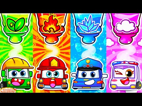 Wah, Pensil Sakit Perut Ya? 😖✏️ Yuk Santai dan Menjelajah! Learn colors | RoboSquad Kartun Kids