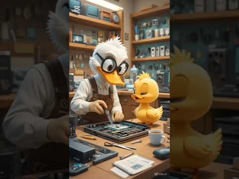 Duck Repairs Mobile Phone with AMAZING Skills