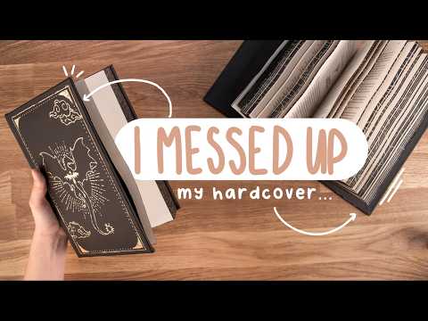 How NOT to make a hardcover from scratch ❌