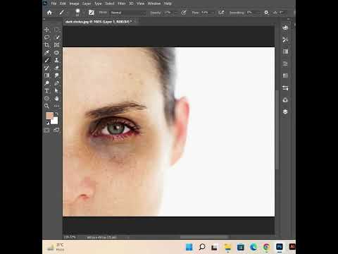Easily remove dark circles in photoshop 👀👀 #shorts #viral #photoshop