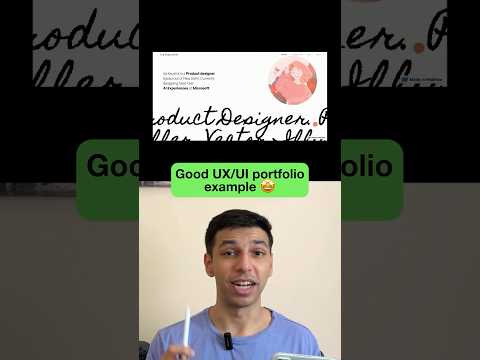 Good UX/UI portfolio example 🤩 - 4 key points #uxportfolio #uiux