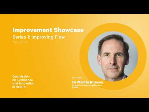 Improvement Showcase | Series 1:  Improving Flow | Gynaecology Ambulatory Care | Dr Martin Ritossa