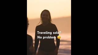 Traveling solo? No problem.😊 #solotravel #surfretreat #learntosurf #digitaldetox #surftrip