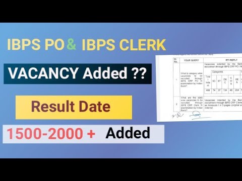 IBPS PO Cleark How much 🤩Vacancy Increase 2022 l Result date 2022