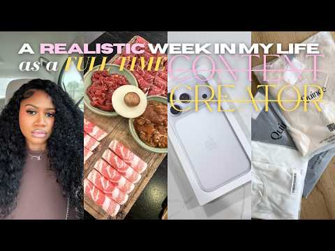 VLOG: REALISTIC WEEK IN MY LIFE | QUINCE TRY-ON HAUL, CURLY FLIP OVER, TIK TOK SAMPLES + ATL + MORE