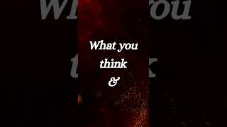WHAT YOU THINK &  DO DAILY, IS WHAT YOU BECOME #daretobedifferent #thinkdifferent