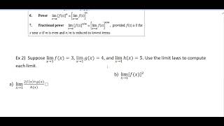 Limit Techniques Part 1