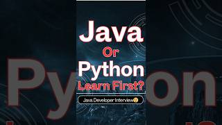 Java or Python- Which One Should Learn First? 👨‍💻 #javavspython #shorts #learnjava #learnpython