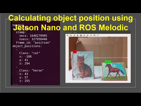 Calculating object position using Jetson Nano and ROS Melodic