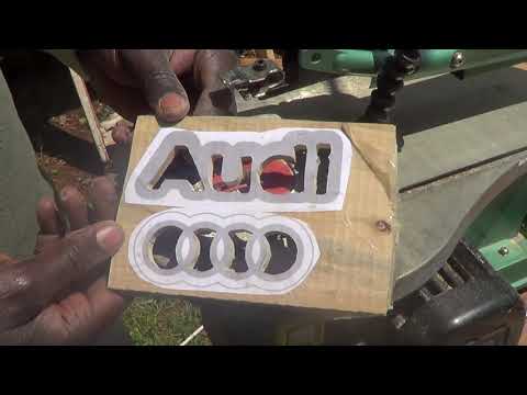 Cutting The Audi Logo Using a Scroll Saw