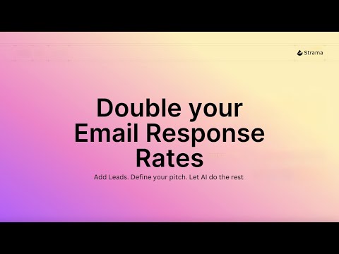 How This AI Agent Doubles Email Response Rates (Strama Demo)