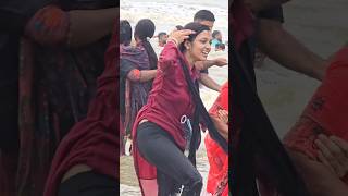 enjoy Sugandha sea beach swimming video Cox's Bazar. 2025#beach #shortsfeed #shorts