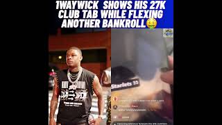 Man flexes $27k club tab and shows another bankroll on top of that 😳