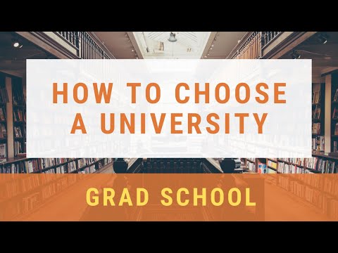 How to choose a University for Master's
