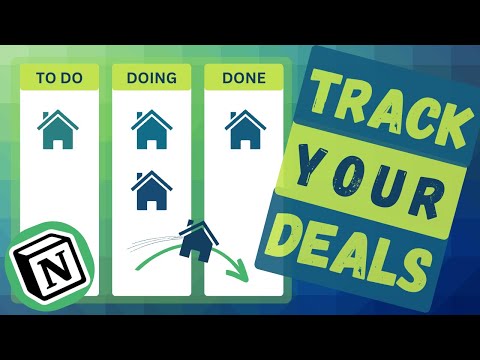 How to TRACK Your Real Estate PURCHASES in NOTION | Follow Along