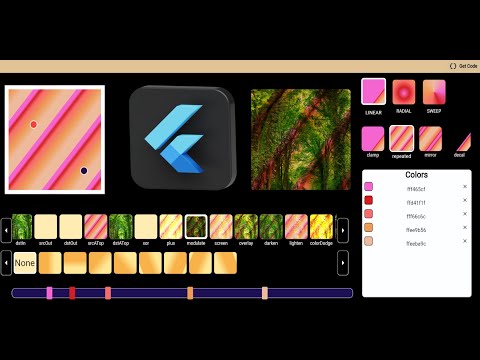 Gradient Web using Flutter for Flutter. Linear, Radial, Sweep Gradient.