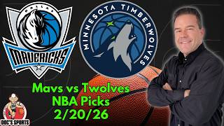 Mavericks vs Wolves 2/20/26 NBA Picks and Predictions Scott Rickenbach NBA Best Bets & Betting Tips