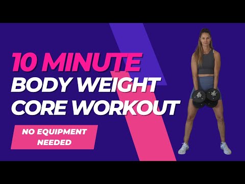 10 Minute At Home Core Workout - No Equipment