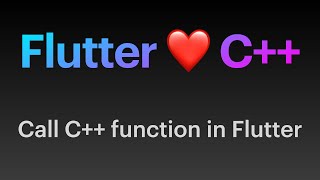How to call C++ function from Flutter app (macOS/iOS)