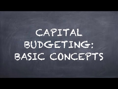 Capital Budgeting: Basic Concepts【Dr. Deric】