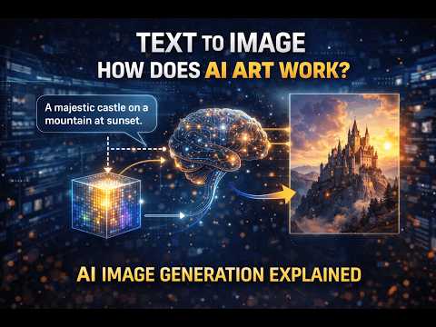 How AI Generates Images From Text  #aiimagegenerator #artificialintelligence