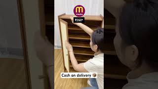Premium wooden shoes rack from meesho | messho sale | shorts #meesho #amazon #flipkarteoss #shorts