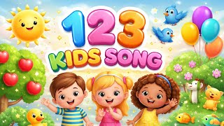 123 Counting Song 🔢 | Learn Numbers | Kids Baby Rhymes World | @KidsBabyRhymesWorld 
