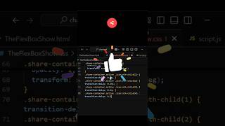 This Share Button is NEXT LEVEL! 😳🔥 | HTML CSS JS |Theflexboxshow|#shorts #theflexboxshow #htmlcssjs