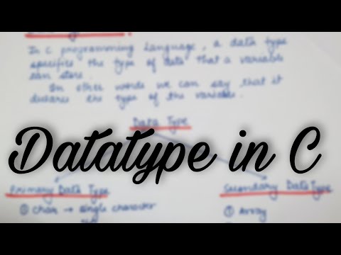 DATA TYPE IN C | What are data types? | C DATA TYPES FULL EXPLANATION IN HINDI| #coding #programming