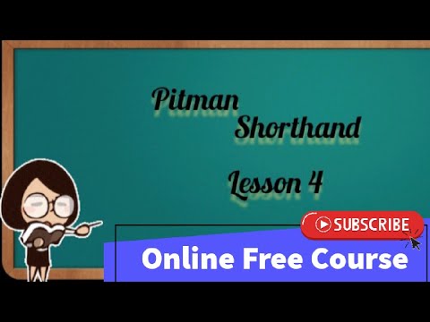 pitman shorthand lesson 4 || short vowel e || phrasing & punctuations