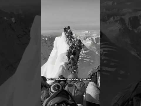 Human Traffic Jam at Mt. Everest Full Video #mteverest #mounteverest #hiking #himalayas