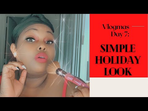 Vlogmas Day 7: Simple Holiday Makeup Look 2020