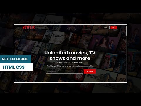🔥 How to create a Netflix Landing Page in 2025 | HTML & CSS Only (Fully Responsive) | No JS needed