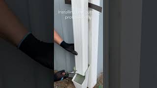 🔥 How to Install Gutters Like a Pro | Expert Installation Tips & Tricks 2024 #shorts