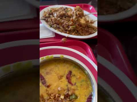 Indo-Chinese fried rice with dal tadka!