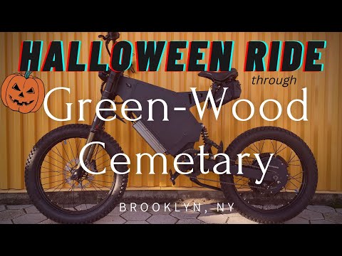 Riding My 17kW Stealth Bomber Ebike In Brooklyn's Green-Wood Cemetery On Halloween