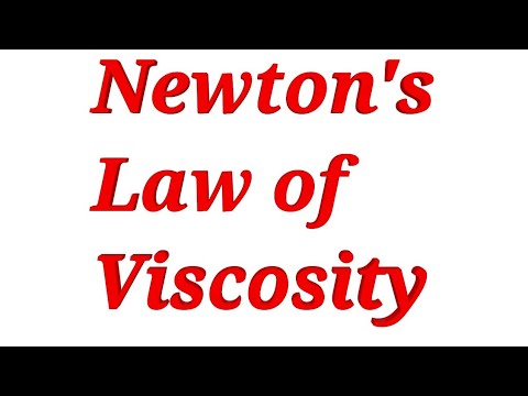 What is newton's law of viscosity?