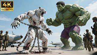 Hulk vs White Tiger Man: The Battle Begins on a Military Cargo Plane Above Rome
