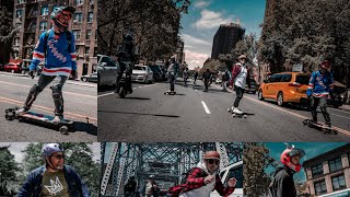 Electric skateboard in New York City 37 Miles  Esk8 Ride with the @pev_nyc Crew Shot on  @sonyalpha